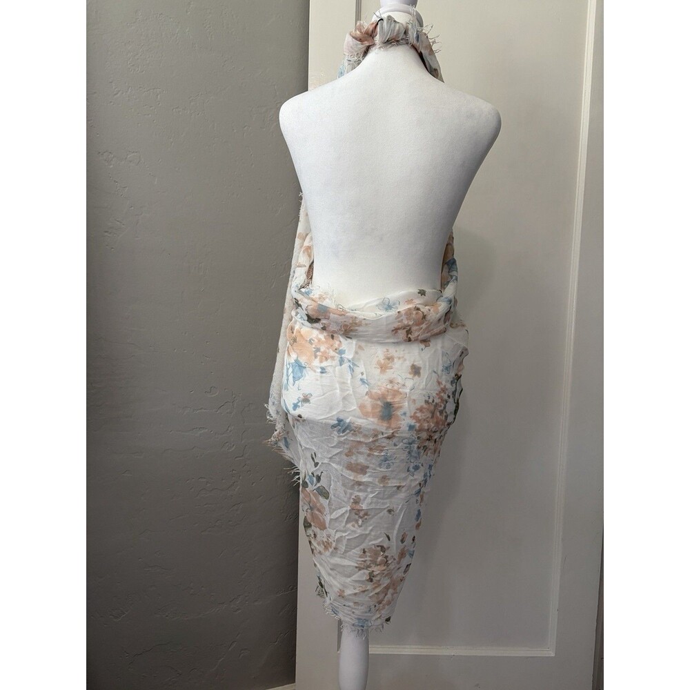 Nardi & Tagliaferri 100% Micro-modal Scarf Wrap Floral Garden Cottage Italy - Picture 6 of 9